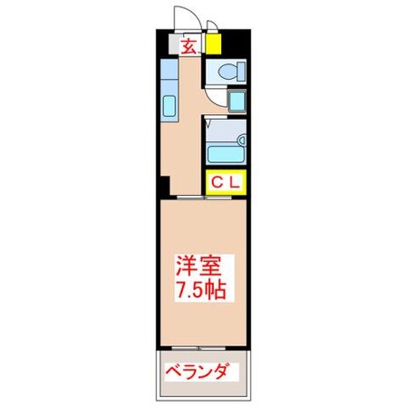 サンハイツ天保山　Ｈ棟の物件間取画像